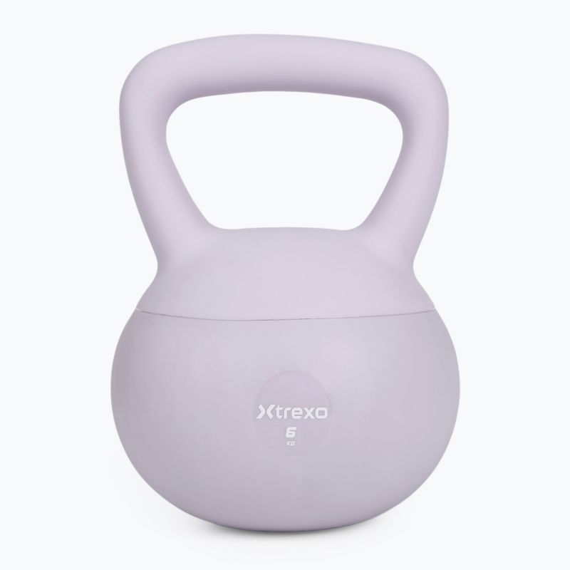 Kettlebell SOFT XTREXO 6 кг фіолетовий