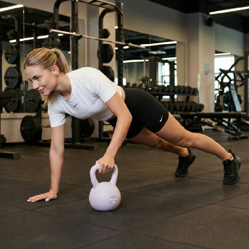 Kettlebell SOFT XTREXO 8 кг фіолетовий 3