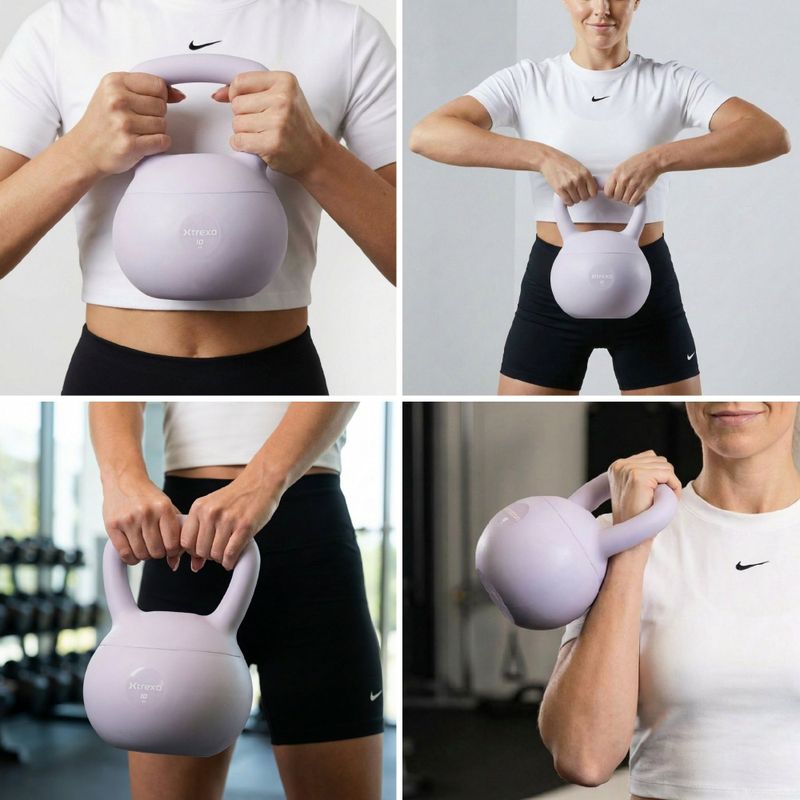 Kettlebell SOFT XTREXO 10 кг фіолетовий 6