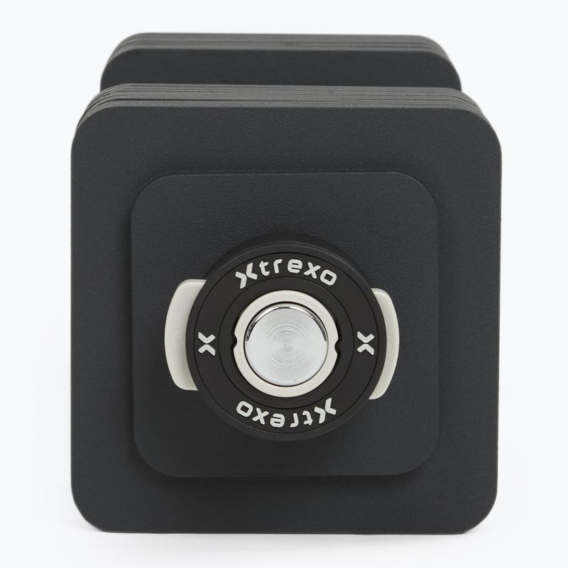 Гантель регульована XTREXO 23 кг чорний 10