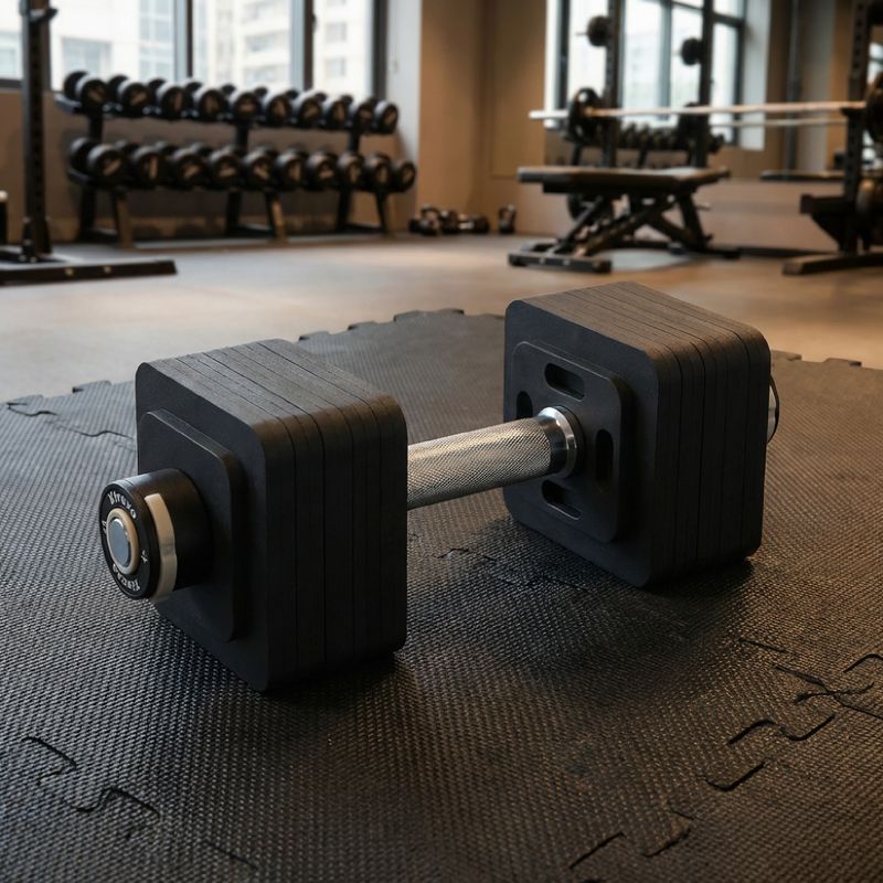 Гантель регульована XTREXO 23 кг чорний 6