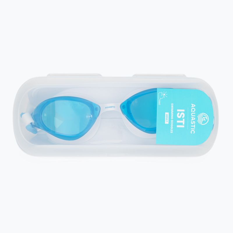 Окуляри для плавання AQUASTIC Isti white 9