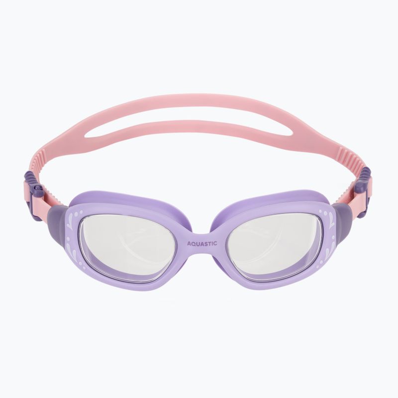 Окуляри для плавання дитячі AQUASTIC Spinny purple 8