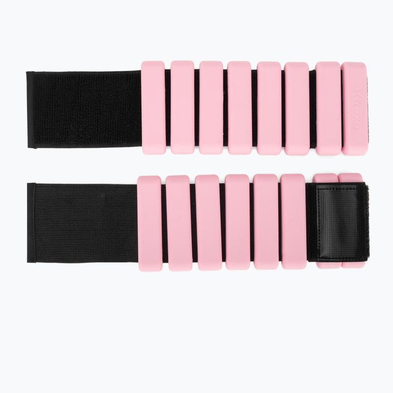Обтяжувачі для щиколоток і зап'ясть  XTREXO SCULPT 2 x 1 kg pink 4