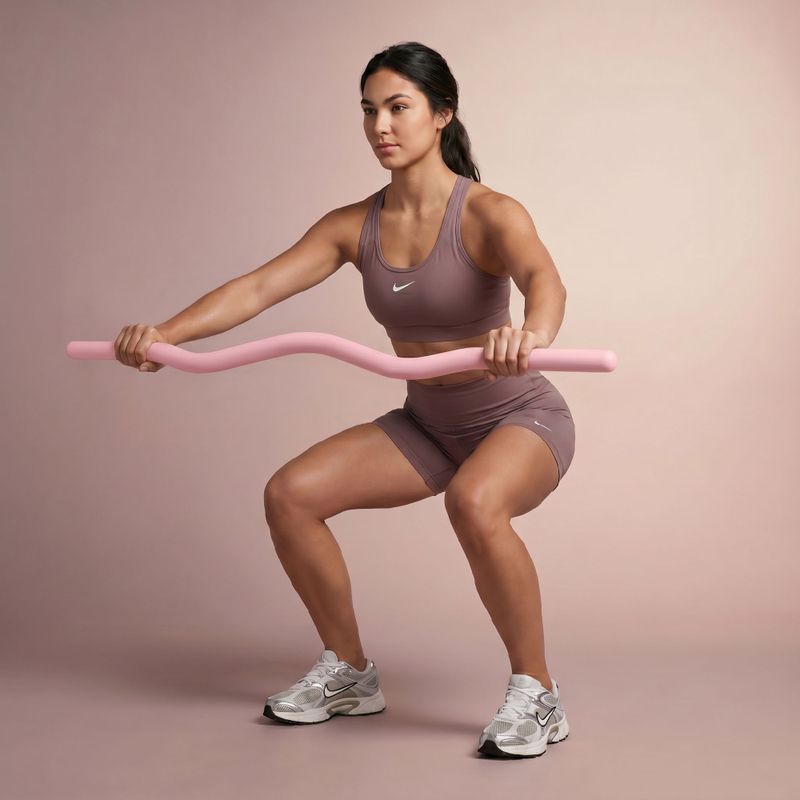 Зігнута штанга XTREXO SCULPT 110 см рожевий 3