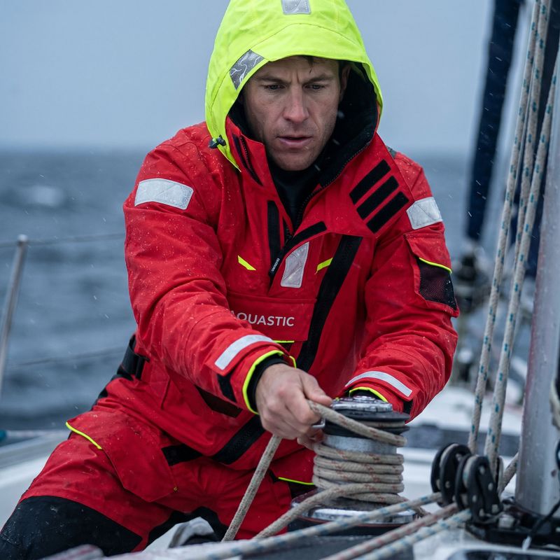 Kombinezon żeglarski męski AQUASTIC Outrun 10 000/8 000 czerwony 19