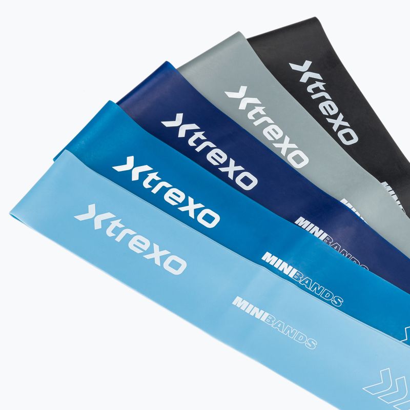 Набір гумок для тренувань  XTREXO 5 Mini Power Band resistance band 5 pcs. multicolor 4