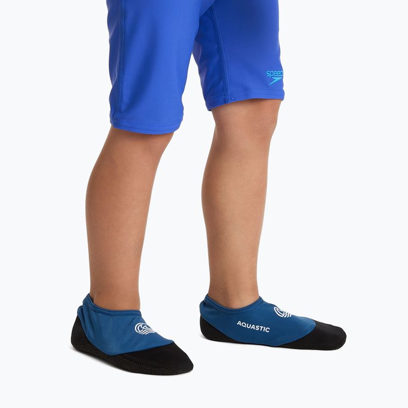 Шкарпетки для басейну дитячі AQUASTIC Seavie Anti-Slip блакитний 2