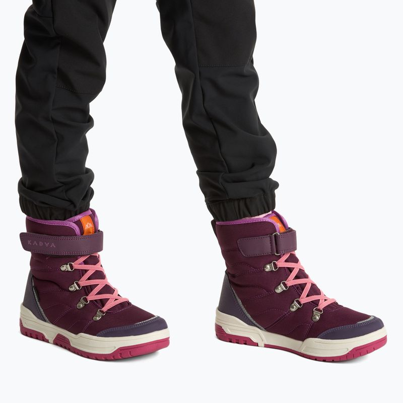 Дитячі зимові черевики KADVA Flow WaterProof бордові 2