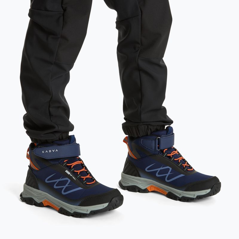 Дитячі трекінгові черевики KADVA Rocky Trail Mid WaterProof Softshell темно-сині 2