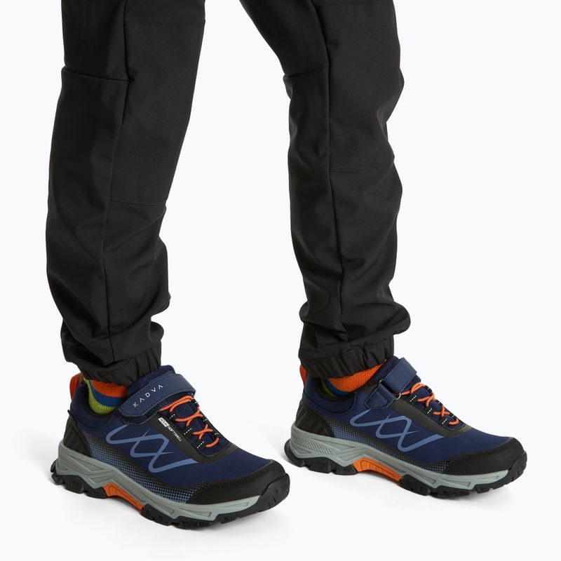 Дитячі трекінгові черевики KADVA Rocky Trail Low WaterProof Softshell темно-сині 2