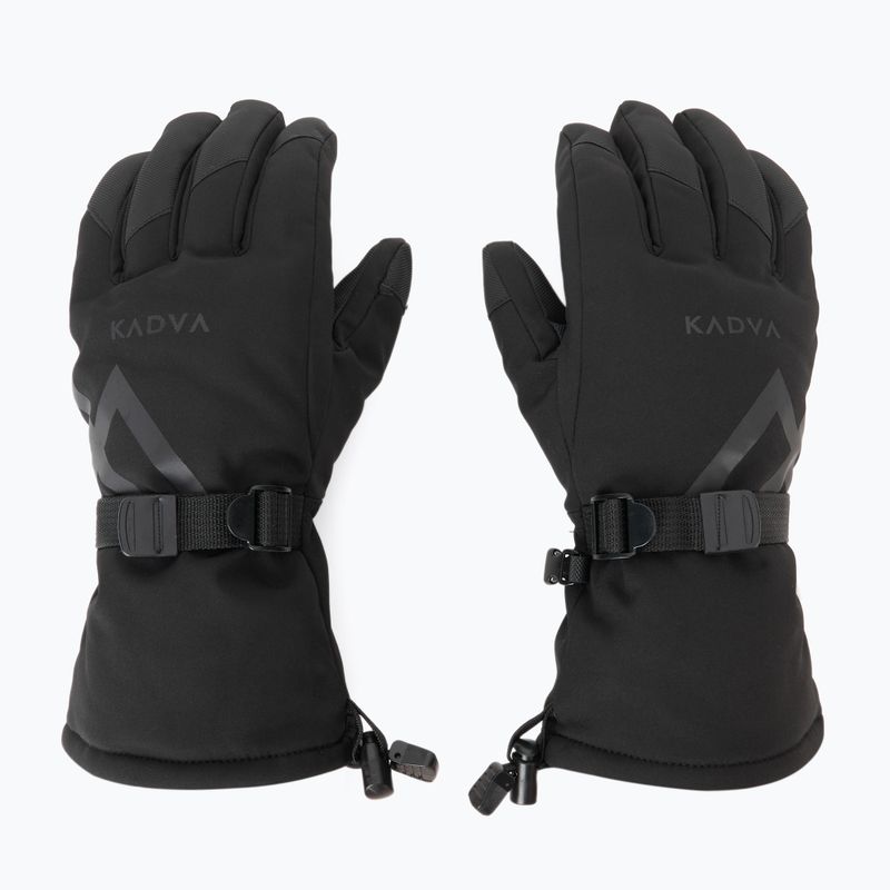 Чоловічі лижні рукавички KADVA Mountain Flow 3M Thinsulate чорний 2