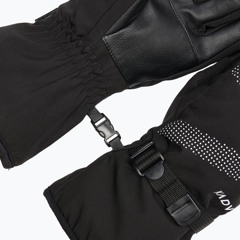 Рукавиці гірськолижні KADVA Mountain Flow Pro skóra 3M Thinsulate чорний 8