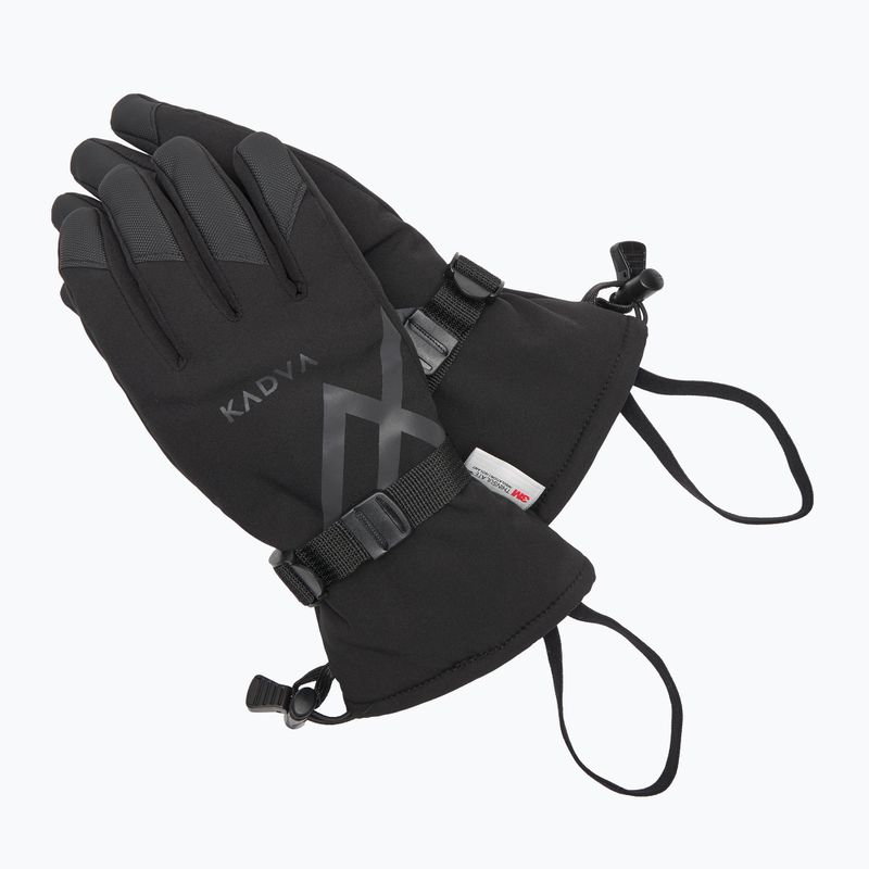 Жіночі лижні рукавички KADVA Mountain Flow 3M Thinsulate чорний 10