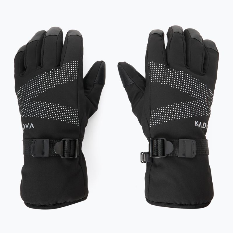 Жіночі лижні рукавички KADVA Mountain Flow Pro шкіра 3M Thinsulate чорний 2