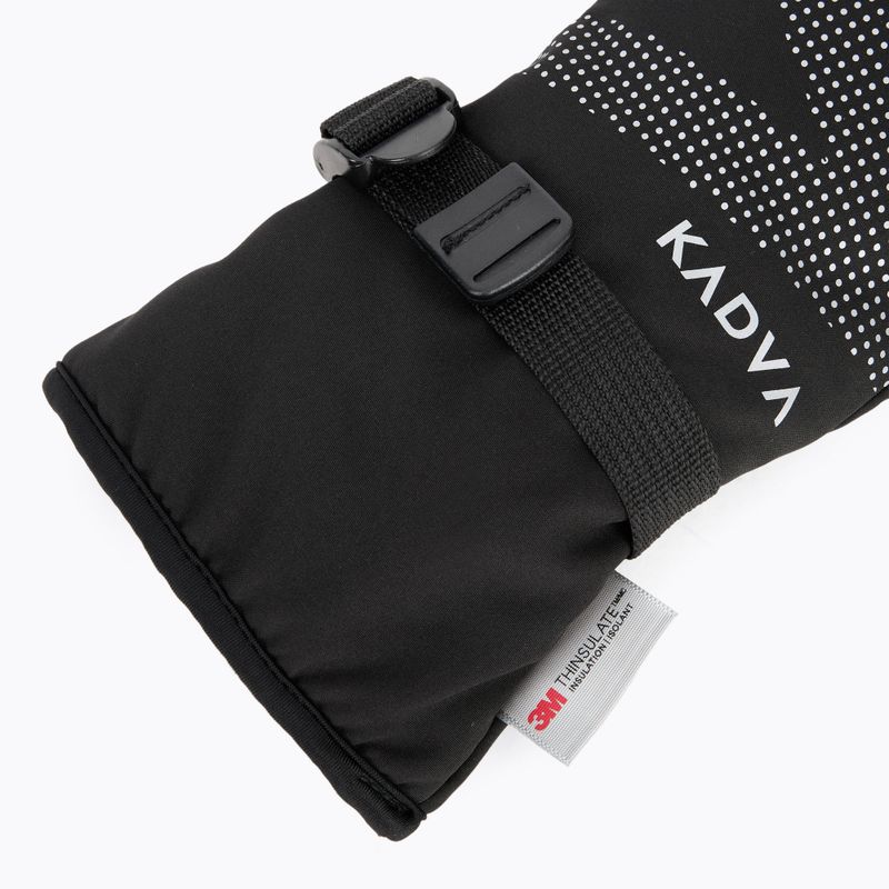 Жіночі лижні рукавички KADVA Mountain Flow Pro шкіра 3M Thinsulate чорний 5