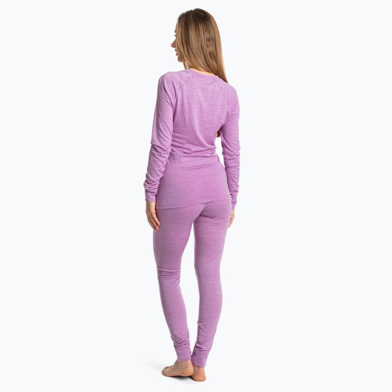Комплект термобілизни жіночий WOOLCANO Merino SET0543 фіолетовий 3