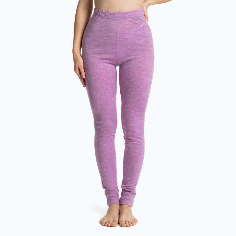 Комплект термобілизни жіночий WOOLCANO Merino SET0543 фіолетовий 7