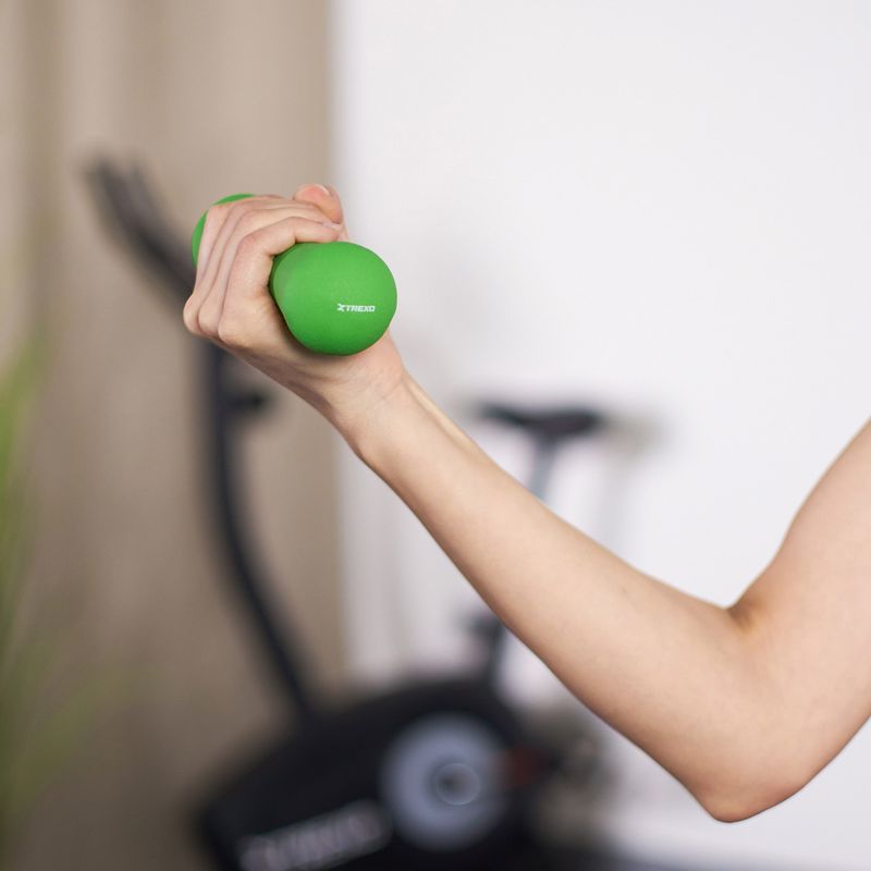 Гантеля неопренова XTREXO TX0-B4M008 1 кг зелений 6