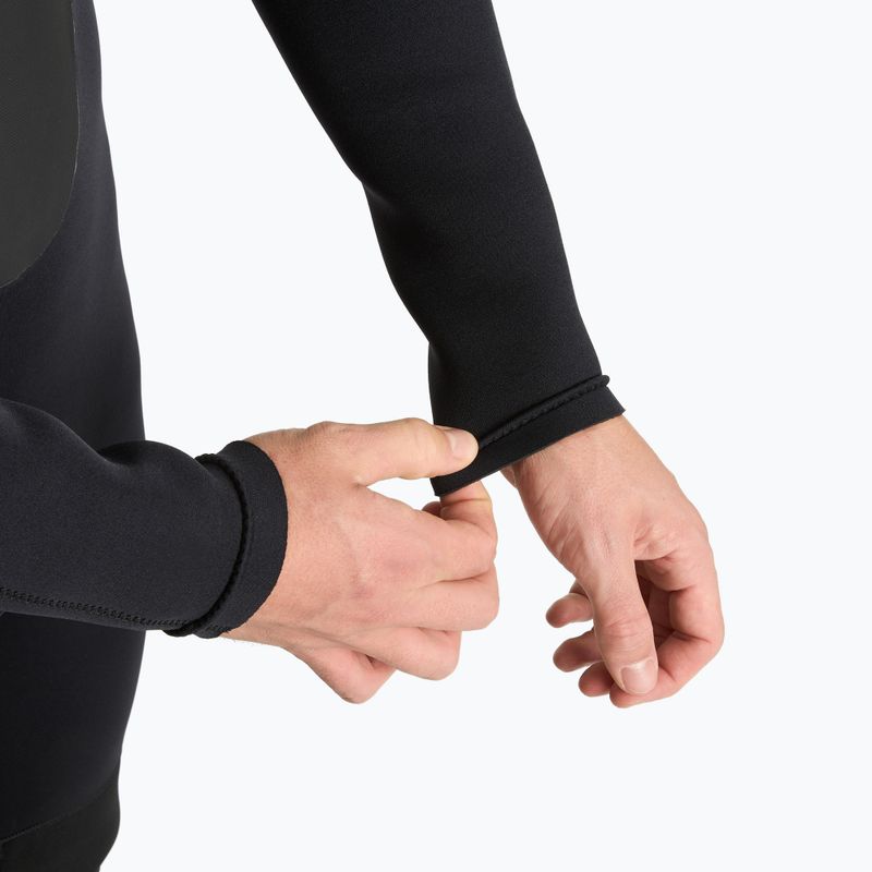 Гідрокостюм для серфінгу чоловічий AQUASTIC неопреновий 4/3 мм WAVEY чорний 8