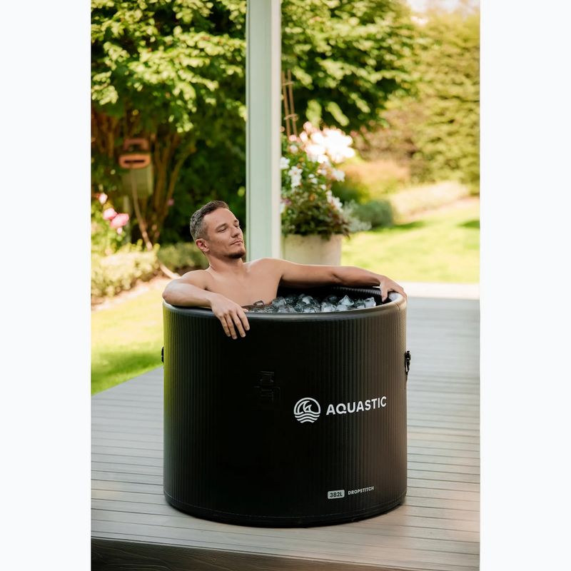 Набір AQUASTIC басейн 382L з агрегатом для моржування BrrFree black 5