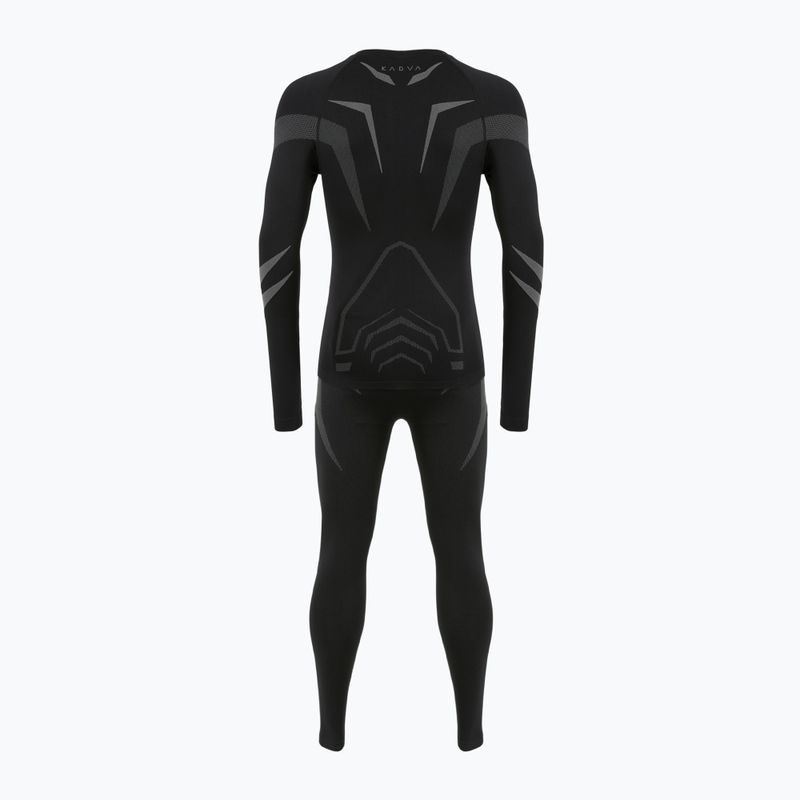 Комплект чоловічої термоактивної білизни KADVA ALPINESTEP COOLMAX THERMAL PRO DRY безшовний чорний 11