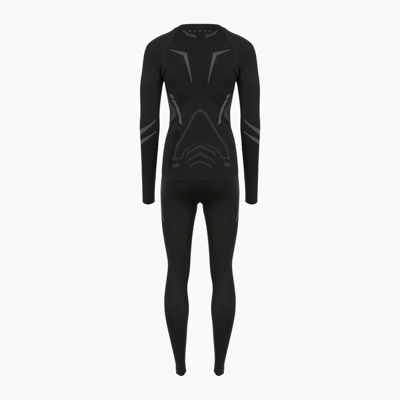 Жіночий комплект термоактивної білизни KADVA ALPINESTEP COOLMAX THERMAL PRO DRY безшовний чорний 12
