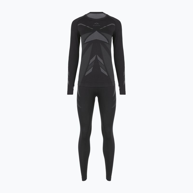 Жіночий комплект термоактивної білизни KADVA ALPINESTEP THERMO LIGHT PLUS безшовний чорний 8
