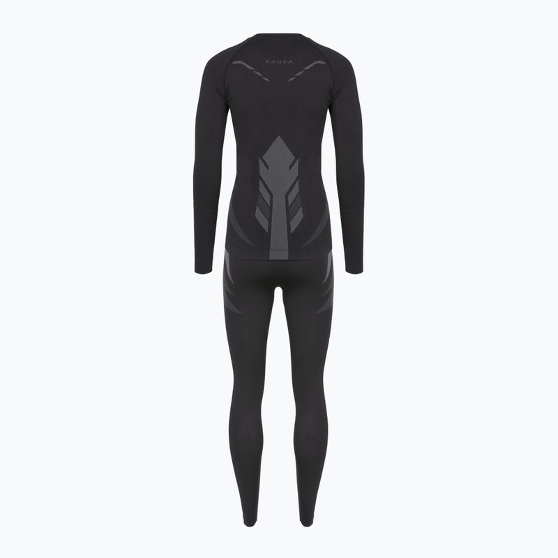 Жіночий комплект термоактивної білизни KADVA ALPINESTEP THERMO LIGHT PLUS безшовний чорний 9