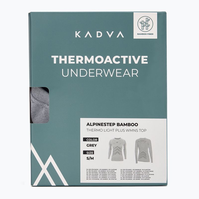 Кофта термоактивна жіноча KADVA ALPINESTEP BAMBOO THERMO LIGHT PLUS сірий 10