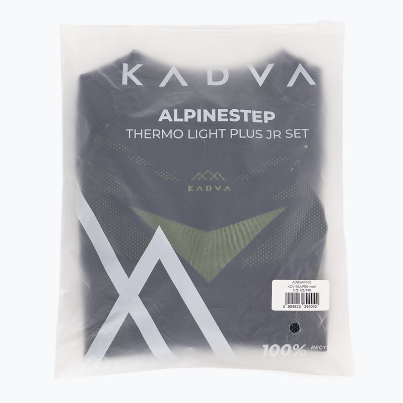 Комплект дитячої термоактивної білизни KADVA ALPINESTEP THERMO LIGHT PLUS безшовний темно-синій 12