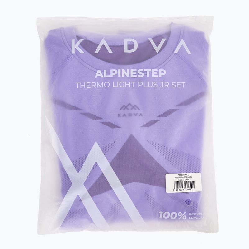 Комплект дитячої термоактивної білизни KADVA ALPINESTEP THERMO LIGHT PLUS безшовний фіолетовий 12