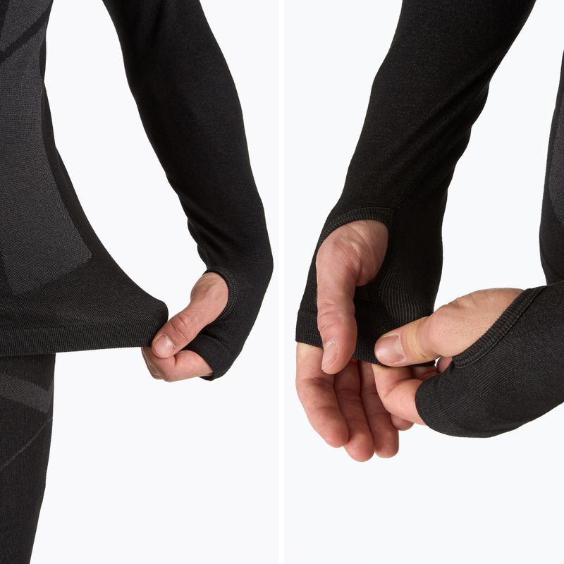 Кофта термоактивна чоловіча OneTeam ACHILL BAMBOO THERMO LIGHT PLUS чорний 6