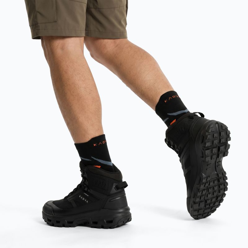 Чоловічі трекінгові черевики KADVA Obsidian Mid WP чорний 2
