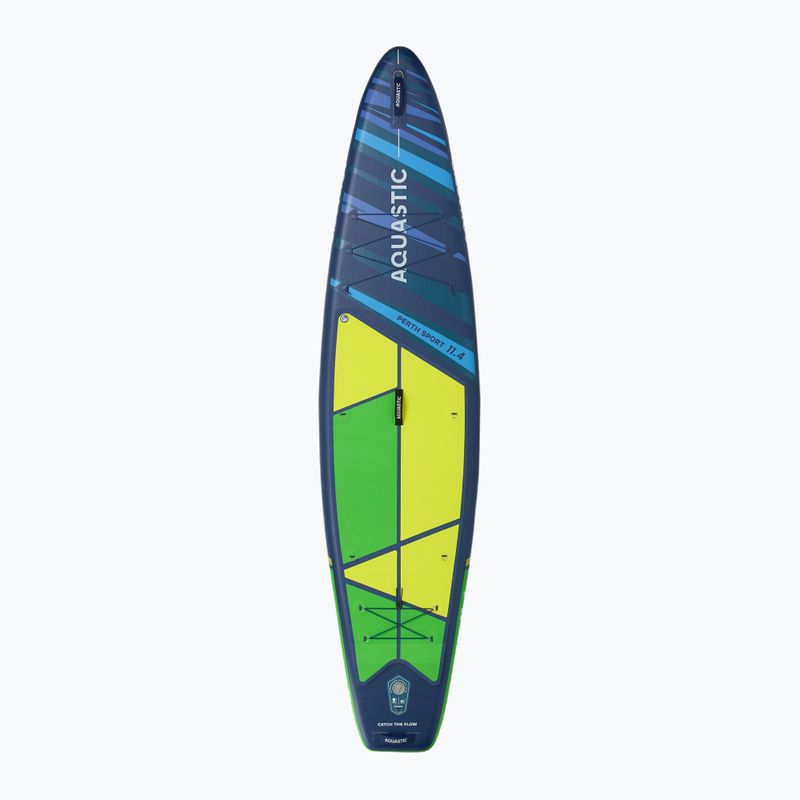 Набір дошка SUP надувна AQUASTIC Perth Sport 11'4" MSL allround green 3