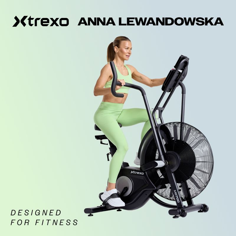 Велосипед стаціонарний XTREXO Hex чорний EB-H01 2