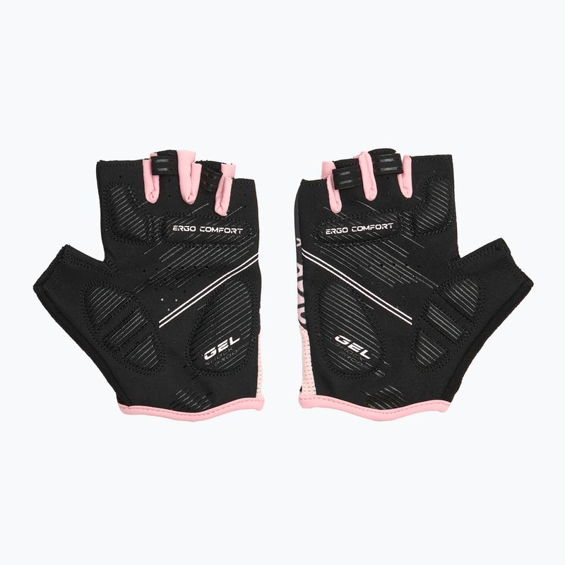 Рукавички велосипедні жіночі ATTABO Vito WMNS gel shock proof рожевий/чорний 3