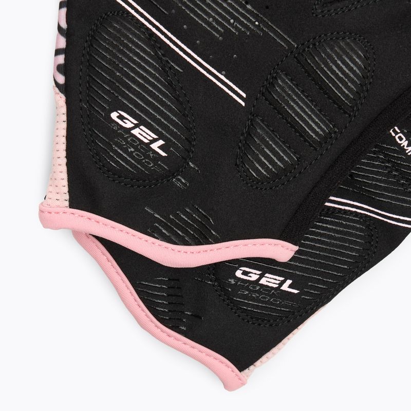 Рукавички велосипедні жіночі ATTABO Vito WMNS gel shock proof рожевий/чорний 5