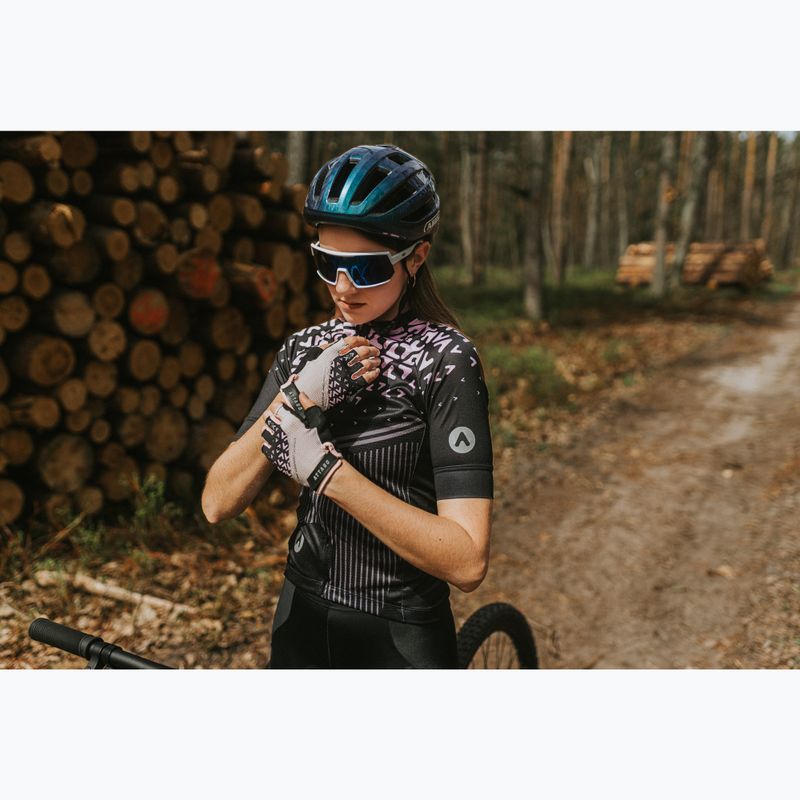 Рукавички велосипедні жіночі ATTABO Vito WMNS gel shock proof рожевий/чорний 8