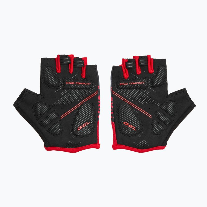 Рукавички велосипедні ATTABO Vito gel shock proof червоний/чорний 2