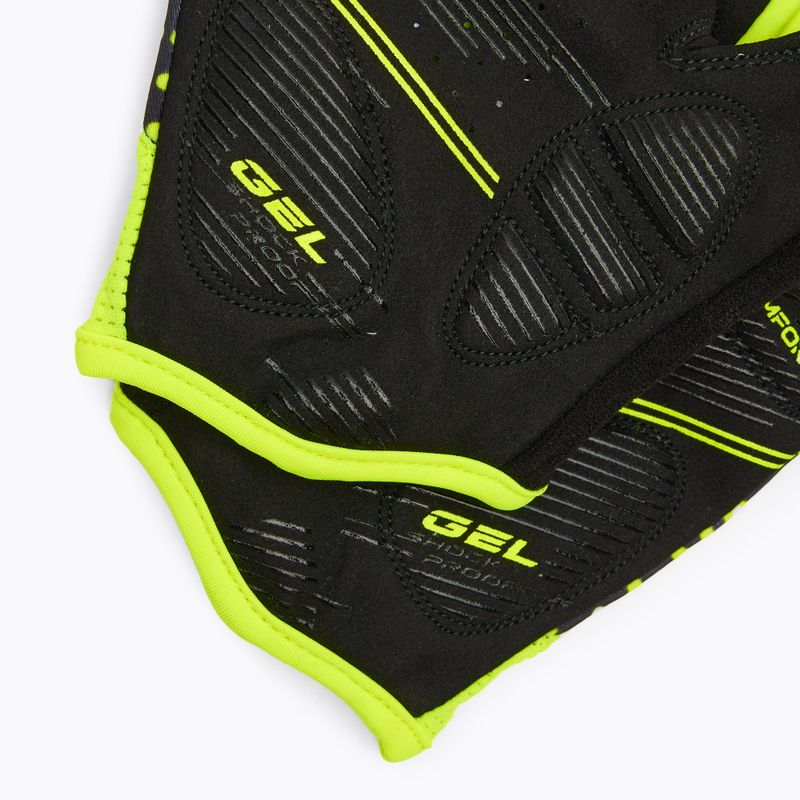 Рукавички велосипедні ATTABO Vito gel shock proof limonka/чорний 5