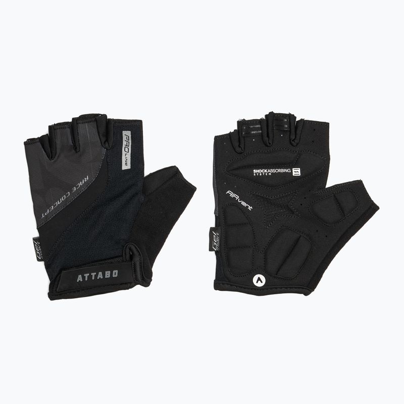 Рукавички велосипедні ATTABO Kinu Pro shock absorbing system чорний