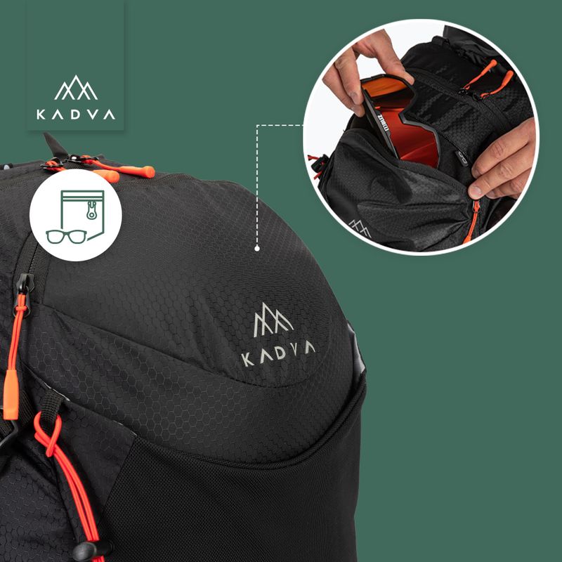 Рюкзак туристичний KADVA Aventura 22 л чорний 23