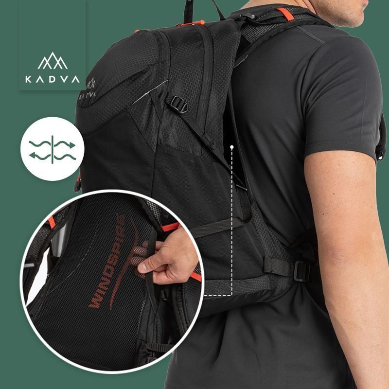 Рюкзак туристичний KADVA Aventura 22 л чорний 24
