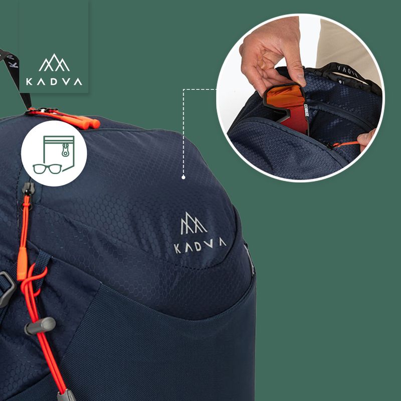 Рюкзак туристичний KADVA Aventura 22 л stalowy блакитний 29