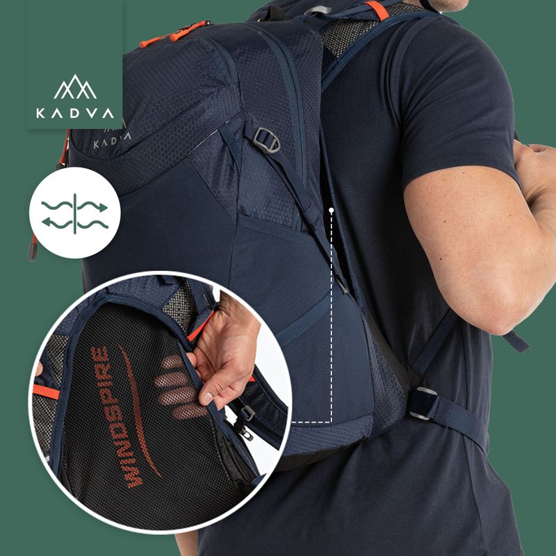Рюкзак туристичний KADVA Aventura 22 л stalowy блакитний 30