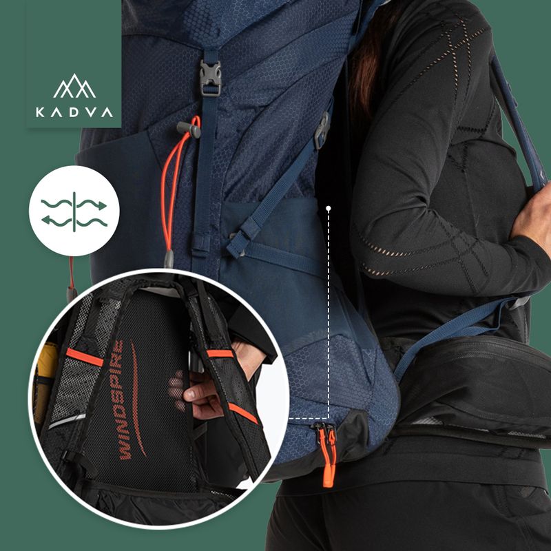 Рюкзак трекінговий KADVA Sendero 35 л stalowy блакитний 26