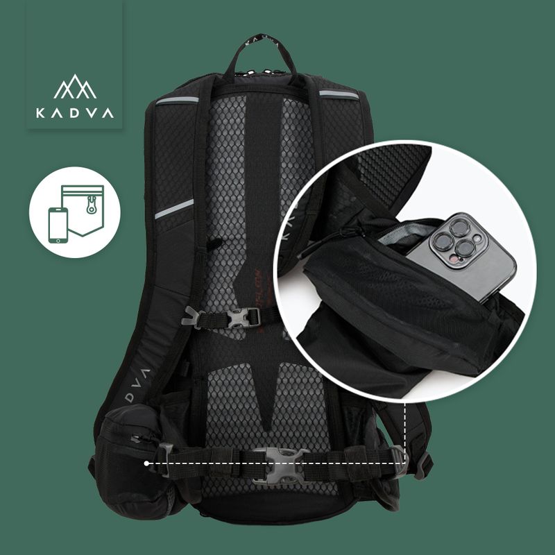 Рюкзак туристичний KADVA Escapada 20 л чорний 21