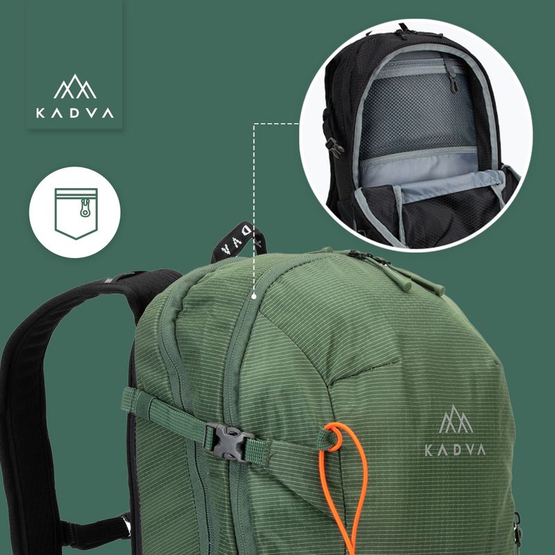Туристичний рюкзак KADVA Escapada 20 л зелений 16