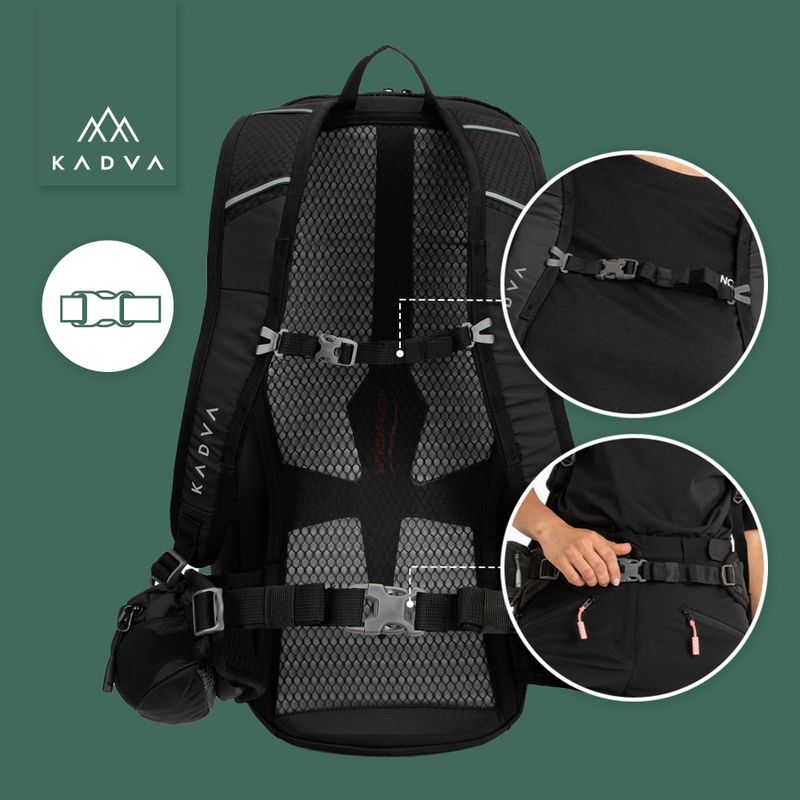 Туристичний рюкзак KADVA Escapada 30 л чорний 27